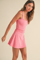 Chic & Cute Mineral Wash Mini Dress