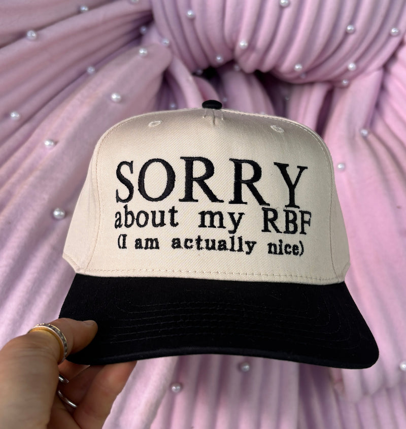 Sorry About My RBF Embroidered Hat