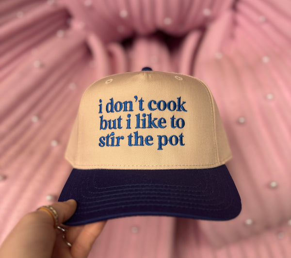 Stir The Pot Trucker Embroidered Hat