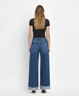 High Rise Cuffed Jeans