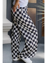 2-Tone Checkered Pants