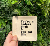 Bad Ass Bitch Trinket Tray