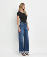 High Rise Cuffed Jeans