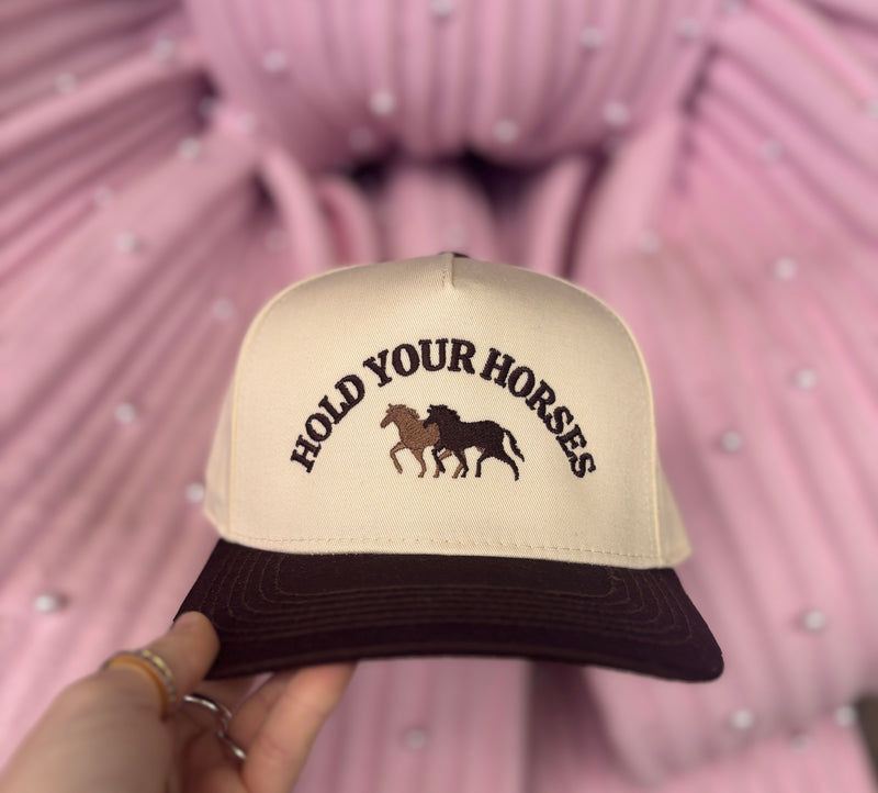 Hold Your Horses Embroidered Hat