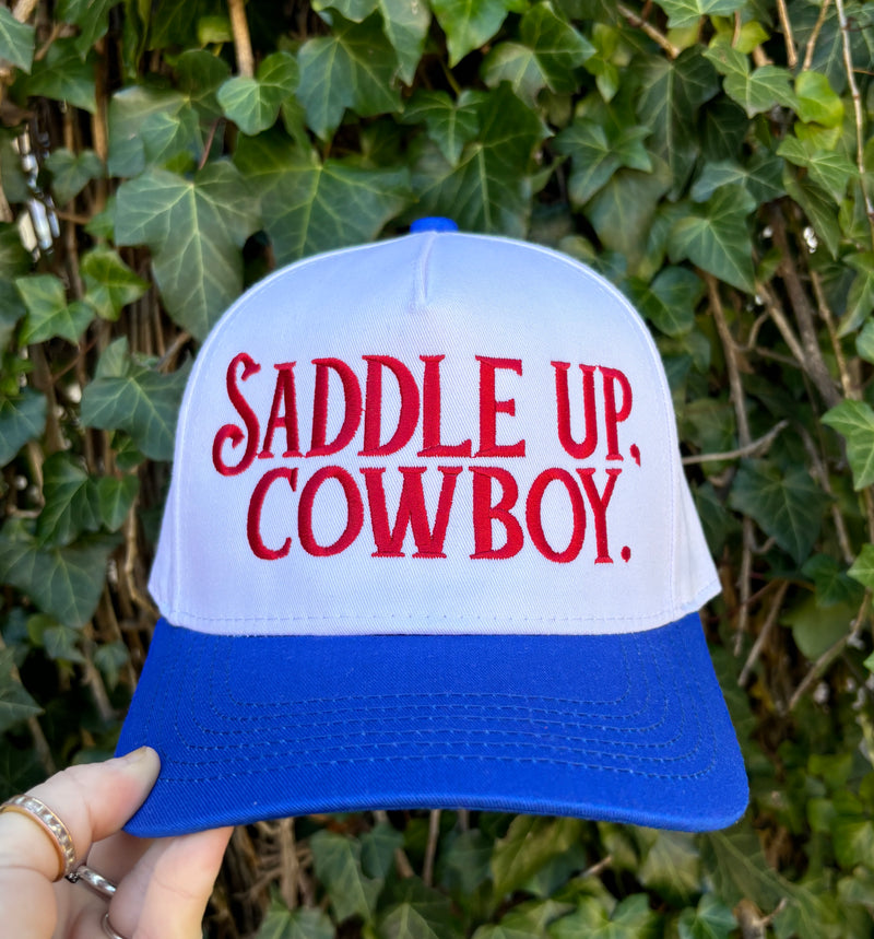 Saddle Up Cowboy Embroidered Hat