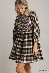 Plaid Darling Babydoll Dress