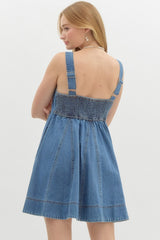 Denim Babydoll Dress