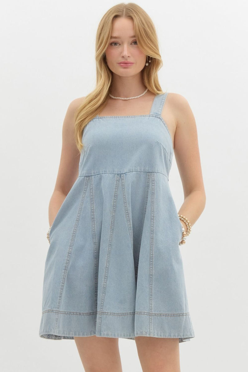 Denim Babydoll Dress