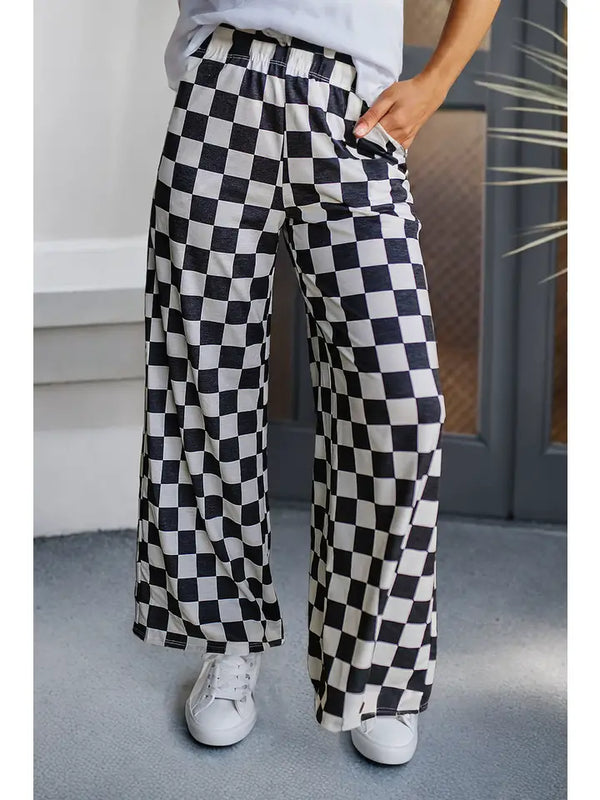 2-Tone Checkered Pants